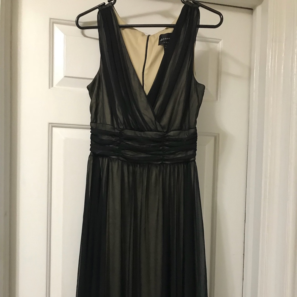 Black and Cream V-Neck